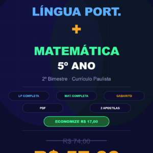 Combo LP + Matemática — 2º Bimestre | 5º Ano